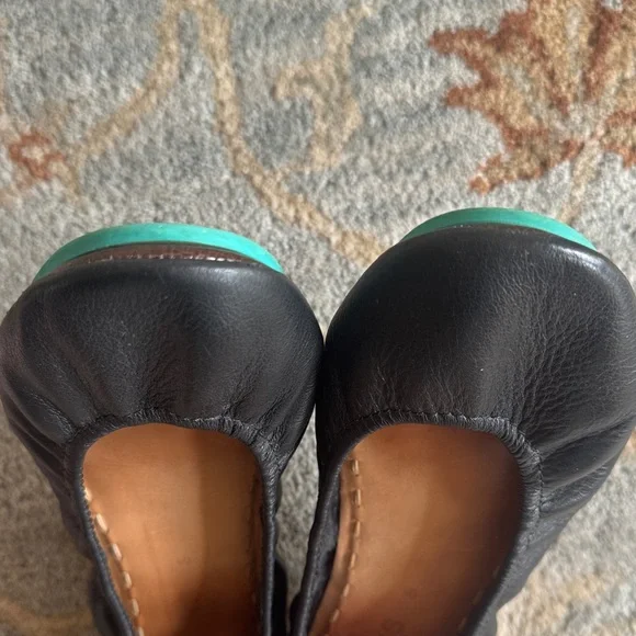 Tieks Classic Black Leather Flats - Picture 6 of 12